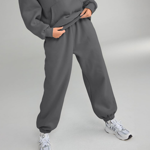 Pantalones de fabricación Premium para uso diario, precio de fábrica, pantalones de chándal holgados para mujer, pantalones de chándal elegantes de cintura alta para mujer - Product Image 2