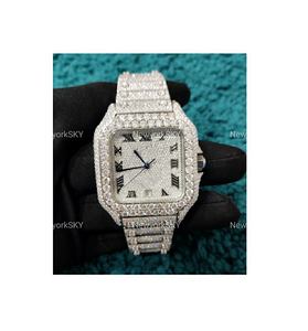 41MM Calidad estándar Hip Hop Iced Out Watch Moissanite Diamond Reloj de lujo al por mayor disponible a precio a granel para hombres y mujeres - Product Image 1