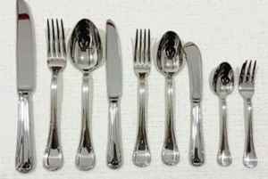 Metallic Cutlery <b>Set</b> Event Supplies Custom Logo Metal Flatware <b>Set</b> Decorative Stainless Steel Cutleries Silverware <b>Set</b> Wholesale - Product Image 2