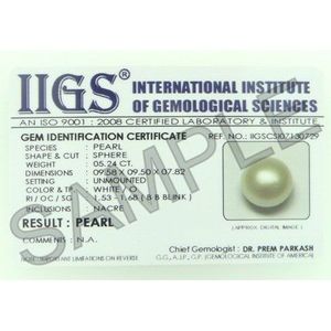 Perlas Naturales Sueltas de Agua Dulce (Moti) Certificadas para Astrología, de 3.25-13.25 Ratti, Blancas - Product Image 2