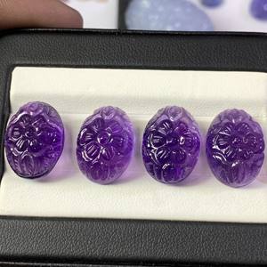Hecho a mano 12x16 MM corte ovalado amatista Africana Natural piedras preciosas hermosas piedras preciosas sueltas para tallado de joyería - Product Image 6