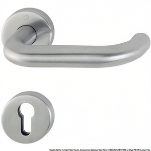 Ensemble de rosettes pour tringles à rideaux, accessoires en acier inoxydable Paris E138/42H/42HKVS F69 en forme de U PZ DIN pour tringle à rideaux - Product Image 3