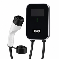 Station de recharge pour véhicules électriques AC Type 2 7kW 11kW 22kW avec Bluetooth, WiFi et contrôle par application pour la maison et les flottes