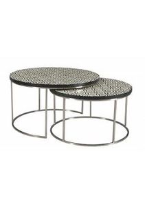 Wooden Side Stool Corner Table Steel Table with WoodenTop Vintage Design White <b>Folding</b> <b>Desk</b> Living Room Side Table Easy to Store - Product Image 2