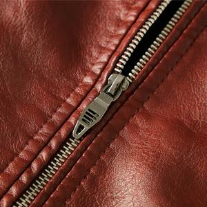 Veste en cuir grande taille de haute qualité pour hommes, vêtements d'extérieur coupe-vent, fermeture à glissière, vêtements de course automobile respirants - Product Image 4