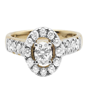 <b>Iced</b> Out Jewelry 925 Silver Elegant Round Halo Moissanite Engagement Luxury Design <b>Ring</b> Gift For Women - Product Image 2