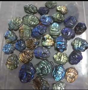 หินแกะสลักตาลาบราดอไรต์แบบเรียบหลวม35มม. รูปไข่สำหรับตกแต่งสินค้าสำหรับทุกคนผลิตตามสั่ง - Product Image 2