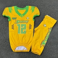 Suministro Directo de Fábrica, Conjunto de Uniforme de Fútbol Americano para Adultos, Transpirable, 100% Poliéster, Antibacteriano, de Secado Rápido, Manga Corta