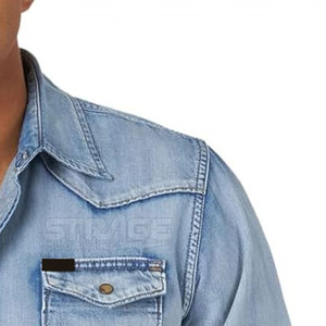 กางเกงยีนส์ผู้ชายผ้าฝ้าย100% ระบายอากาศได้ดีใหม่เข้ารูปสวมใส่สบายตกแต่งสะอาดร่วมสมัยสวมใส่ได้ยาวนาน - Product Image 5