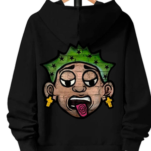 Wholesale Printed Autumn Polyester Cotton <b>Blend</b> Hooded Oversized Loose Hoodies Premium Warm Soft Cozy Durable Pocket Unisex - Product Image 2