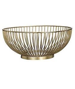 Cesta de Frutas Redonda de Acero Inoxidable de Una Sola Capa, Lavable, con Drenaje para Almacenamiento de Frutas, Venta al Por Mayor - Product Image 1