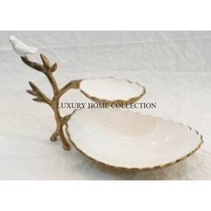 Antique-look Eco-Friendly Metal Serving Bowls Intricate Embossed Patterns Unique Shapes for Classic Table <b>Presentations</b> Party - Product Image 4