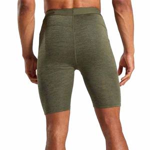 Short cargo de compression de fitness décontracté pour hommes, toile d'été respirante, séchage rapide, anti-rides, taille haute, élastique, teint uni - Product Image 6