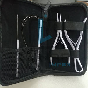 Meilleures pinces d'extension de cheveux en acier durables Kits d'étiquetage de marque personnalisée et gravure au laser Outils de coiffure de couleur blanche - Product Image 6