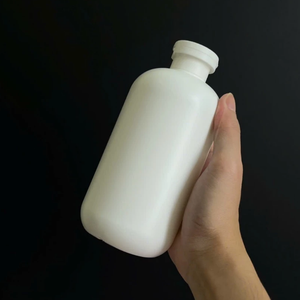 Bouteille blanche ronde de lotion de HDPE 500ml pour la bouteille de gel douche de shampooing de conditionneur avec la fabrication du Vietnam d'emballage de cosmétiques de pompe - Product Image 3