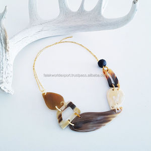 Collares de Moda de Estilo Clásico para Mujer, Joyería de Lujo, Cadenas de Cuerno de Buey, Imitación de Perlas, por Falak World Export - Product Image 1