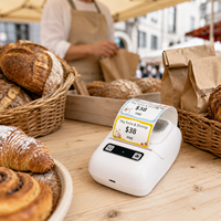 Imprimante d'étiquettes de codes-barres Xprinter BX1 populaire avec enroulement automatique pour boutique en ligne