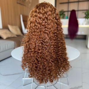 Meilleure Qualité Brun Couleur Birman Bouclés Cheveux Vietnamiens Perruques de Cheveux Humains Front de Dentelle Perruques de Dentelle Pour Les Femmes Noires - Product Image 4