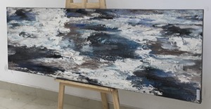 Dipinti a olio astratti Vinpi OEMODM pittura decorativa per camera da letto decorazioni per la casa ristorante Hotel. Regali dipinti murali - Product Image 3