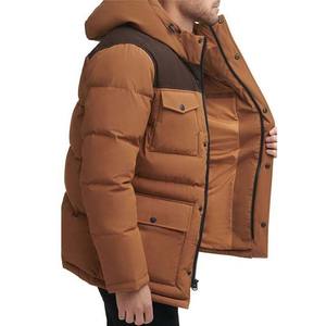 2024 nouvelle haute qualité dernière vente en gros qualité hiver coupe-vent imperméable chaud Logo personnalisé doudoune pour hommes - Product Image 2