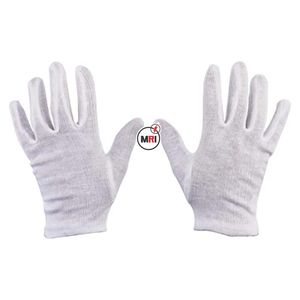 Gants de poignet en tricot de coton blanc Protection des mains en coton Gants de sécurité industrielle Gants de protection du travail - Product Image 6