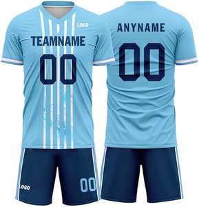 Ropa de fútbol del equipo nacional para niños Nueva temporada jersey de manga corta traje de entrenamiento de fútbol al por mayor con uniforme de sublimación - Product Image 4