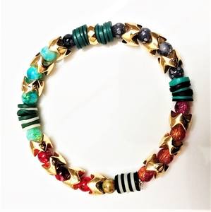 Pendientes de Aro de Resina Acrílica y Cuentas de Semillas Hechas a Mano con Diseño Floral Funky GF, Joyería Unisex, Superventas - Product Image 1