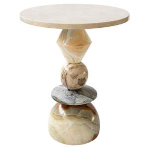 Table en marbre personnalisée Mobilier décoratif pour hôtel, villa Couloirs de chambre Table d'appoint pour le café - Product Image 4