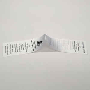 Etiquette de contenu personnalisée en satin de haute qualité à impression offset Etiquette d'entretien recyclée à la mode pour vêtements écologiques étiquette de vêtement pour le lavage - Product Image 4