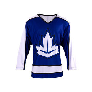 Jersey de Hockey sobre Hielo Personalizado para Hombre, 100% Poliéster, Absorbente de Humedad, Transpirable, Ecológico, de Secado Rápido - Product Image 1