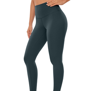 Pantalon de gymnastique sans couture taille haute pour femmes Leggings de yoga élastiques Legging bout à bout extensible haute élasticité tricoté Spandex Polyester OEM - Product Image 1