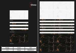Azulejos de cerámica modernos para paredes de 300x600 mm, para baño y cocina, con acabado brillante o mate, superficie con efecto de azúcar tallado, diseño de pared interior de lujo. - Product Image 5