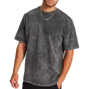 Camisetas de Algodón para Hombre al por Mayor, Corte Regular, Peso Pesado, Logotipo 3D Personalizado, Impresión Serigráfica, Tejido de Punto Ecológico, Diseño Sólido - Product Image 2