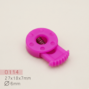 Vente en gros d'usine : Bloque-cordon en plastique ABS sans nickel, à ressort, simple ou double trou, pour cordon de serrage et accessoire de sac - Product Image 6