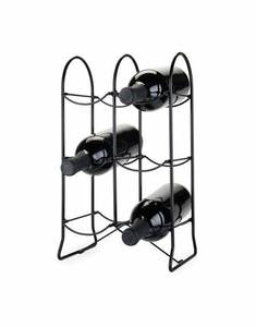 Cadre minimaliste en satin innovateur unisexe en acier inoxydable porte-bouteille autoportant en métal pour les petits espaces - Product Image 4