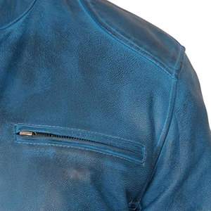 OEM fabricado liso teñido hombres chaquetas de cuero de moda/Mejor Precio de calidad superior hombres chaqueta de cuero de moda - Product Image 5