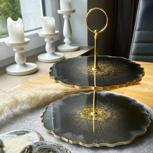 Support de support de gâteau en résine de conception de lave de meilleure qualité pour la partie de mariage et d'anniversaire support décoratif et table - Product Image 1