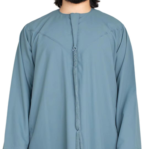 Ropa Islámica Elegante de Talla Grande al por Mayor, Jubbah Thobe, Algodón Transpirable de Secado Rápido, Ligero, Tradicional Musulmán para Eid/Ramadán - Product Image 6