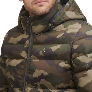 Chaqueta Acolchada Ligera y Plegable para Hombre, Impermeable, Abrigo Acolchado Aislante para Invierno, con Capucha, Técnicas de Lavado de Nailon, Cálida para Viajes - Product Image 6