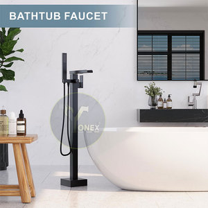 Accesorios de baño de pie para montaje en suelo, Relleno de bañera independiente de color sólido, En stock - Product Image 5