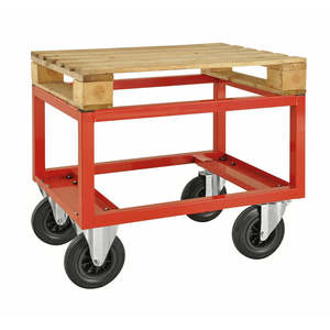 KM221-HB Half Red <b>Pallet</b> Trucks Hand-Actuated Steel <b>Pallet</b> <b>Jack</b> with 50T Load Capacity - Product Image 1