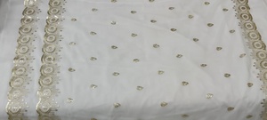 Tela de Georgette de viscosa pesada de diseño único para Garara Sharara que hace la tela disponible para la venta de la India - Product Image 4