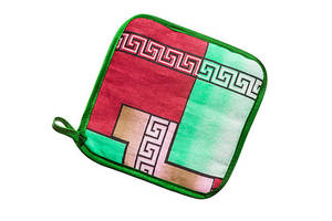 Porte-casseroles de cuisine en lin classique Maniques de poche pour tampons chauds en coton résistant à la chaleur pour la protection de la table - Product Image 2