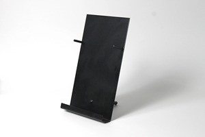 Elegante tarjetero de Metal negro Elegante soporte de exhibición de menú de escritorio para restaurantes Hoteles Recepciones o cabinas comerciales hechas a mano - Product Image 5