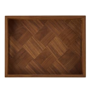 Juego moderno de 2 bandejas de madera rectangulares para servir, ottomantray hecho a mano para comida, desayuno, técnica de escarcha, precio razonable - Product Image 3