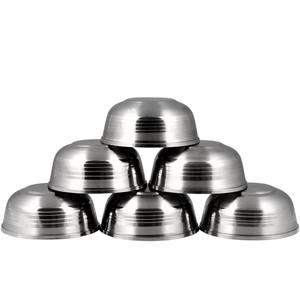 Bol de service pour desserts en acier inoxydable poli de qualité supérieure, forme ronde, écologique, avec un design moderne pour une utilisation en cuisine - Product Image 2