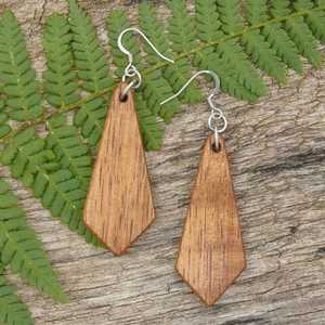 Boucles d'oreilles géométriques en rotin de noix de coco faites à la main pour femmes bijoux multicouches - Product Image 1