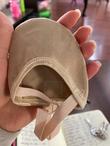 Chaussures de danse rythmique en microfibre de peau de mouton avec logo personnalisé, confortables, demi-semelle, couleur chair, toutes tailles, toutes couleurs - Product Image 6