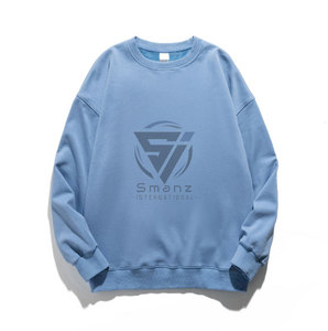 Sweat-shirt unisexe personnalisé à manches longues en tissu éponge respirant à col rond coupe classique pour le printemps - Product Image 3