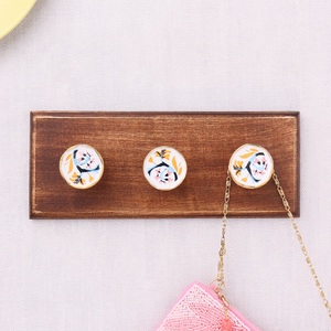 ที่แขวนเสื้อโค้ทติดผนังดีไซน์ลายดอกไม้ทำจากไม้เซรามิกสีชมพูใช้ซ้ำได้พร้อมที่แขวนเสื้อโค้ทกระเป๋าใส่หมวกเสื้อผ้าสำหรับงานหนัก - Product Image 6